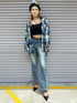 BIGシルエットチェックシャツ